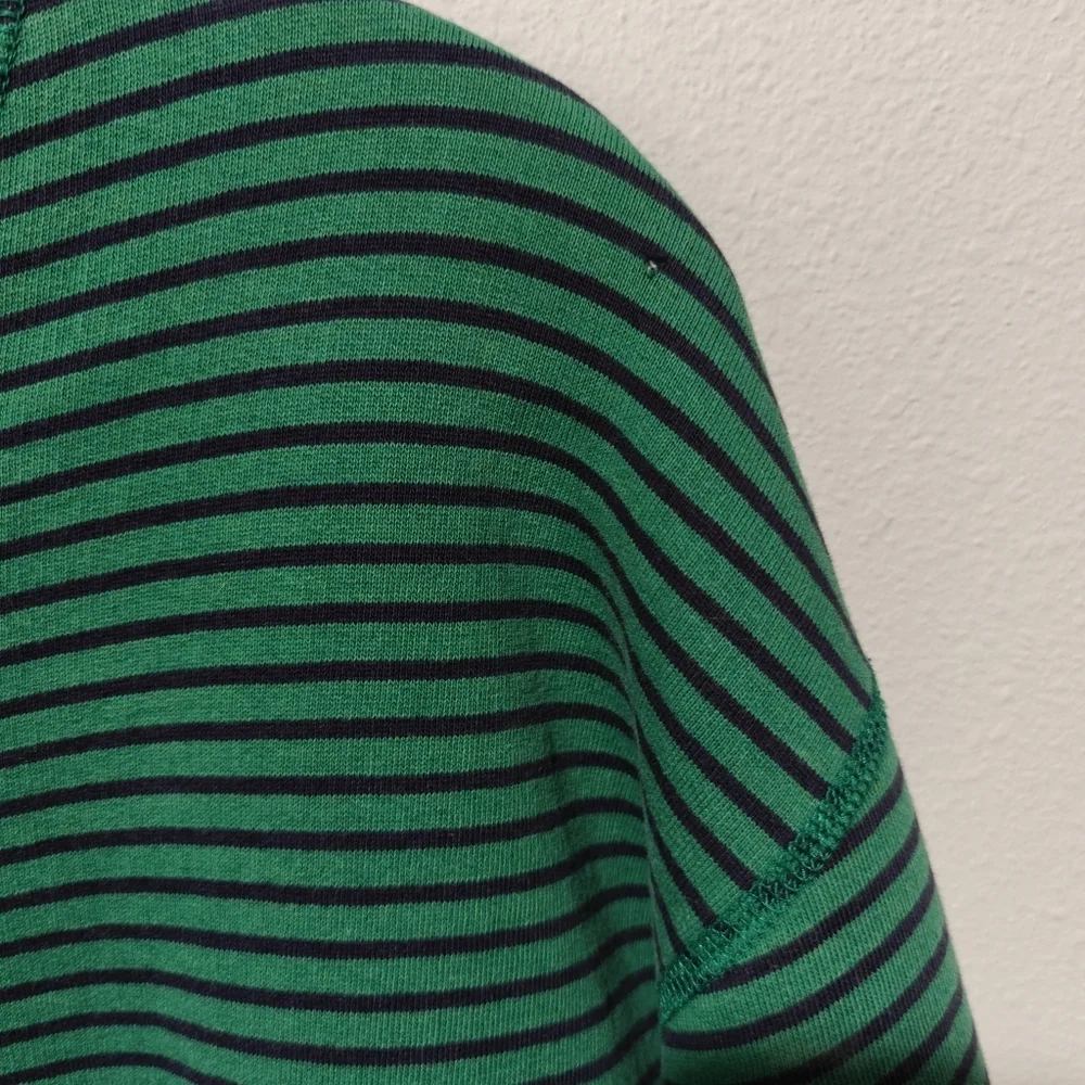 Vintage Polo Ralph Lauren Mens Sweater Crew Neck Medium Striped Distressed